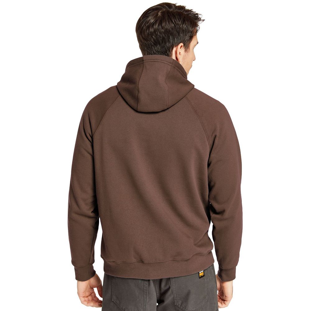 Moletom Masculino - Timberland Pro® Big & Tall Hood Honcho Sport Hoodie - JDOIL5182 - Marrom Escuro